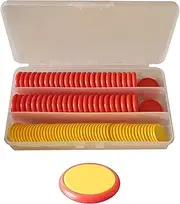 DOTS+Tods™ Zero Pair, Positive and Negative Directed Number Interlocking Two Colour Red and Yellow Maths Counters - Algebra Tiles Alternative