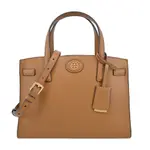 TORY BURCH ROBINSON 荔枝紋手提/斜背兩用包-小/暖棕