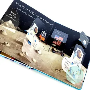 Usborne Very First Questions and Answers What is the Moon？ | 翻翻書 | 外文 | 繪本 | 原文 | 幼兒 | 月亮 |