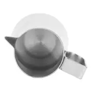 (350ml Silver)Milk Frothing Pitcher Stainless Steel Frother Jug Mixing Cup Po