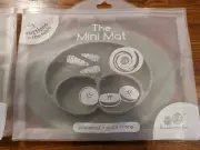Set of 2 EZPZ The Mini Mat ~ Silicone Placemat / Plate Combo Suctions to Table