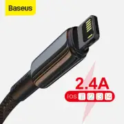 Baseus USB Cable 2.4A Fast Charging Cable Data Wire Cord For iPhone 14 13 12 11