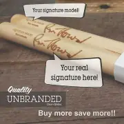5A Personalized with "Your Signature" Wood Tip Drum Sticks Quality UNBRANDED