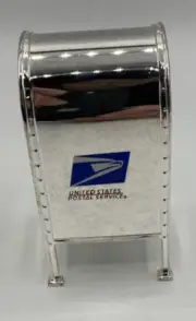 Vtg Godinger Silver Stamp Roll Dispenser Post Office Box Licensed USPS MAIL Rare