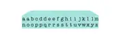Alphabet - Attachable - Letters Small 36 Pc. American Typewriter Lowercase Pegz