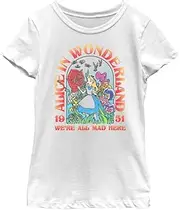 [Disney] Wonderland Alice We're All Mad Here Girls Standard T-Shirt