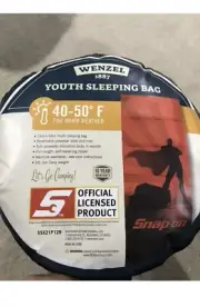 snap on tools wenzel youth sleeping bag