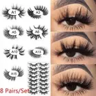 Wispies Fluffy Full Volume Thick Eye Lash Extension False Eyelashes 3D Mink