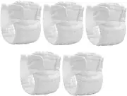 VANZACK 5Pcs Reusable Newborn Cloth Diapers Washable and Breathable Diapers Leak Resistant Nappy Pants for Comfortable Sleeping Skin Friendly Inserts