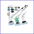 Ultimate Waterproof Spin Scrubber with Adjustable Handle for Stains & Grime