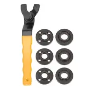 Adjustable Angle Grinder Wrench Set 0.4"-1.9" Range Lock Nut Pins Spanner Yellow