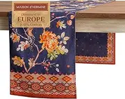 Maison d'Hermine Table Runner 100% Cotton Double Layer Table Runners 72 inches Long Decorative for Home Kitchen Dining Party Baby Shower Wedding Bridal Shower (Kelim - Infinity, 14.50" x 72")