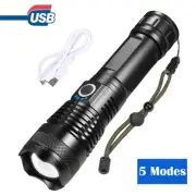 Lamparas de Mano Recargables USB Linternas LED Alta Potencia Potente Impermeable