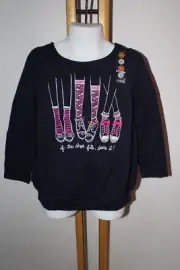 Bundled & Bright Girls Gymboree Shoe Fits Navy Shirt Top Size 4 NEW NWT