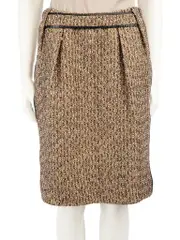 Gold Tweed Skirt