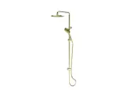 Greens Tapware Lavish Twin Rail Shower Brushed Brass 239103BB