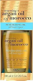 OGX Argan Oil of Morocco Extra Penetrating Hair Oil for Dry and Damaged Hair, Intense Hydration and Frizz Control, Infused with Natural Argan Oil, Suitable for All Hair Types, 100ml
