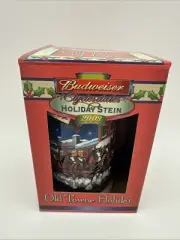 Budweiser Clydesdales Holiday Stein 2003 Old Towne Holiday NOS