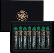 [Paul Rubens] Oil Pastels, 8 Medium Green Colours HaiYa Artist Soft Oil Pastels Vivid and Creamy Art Supplies for Artists, Beginners, Students, Art Painting, Drawing