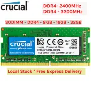 Crucial DDR4 Laptop RAM Memory 8GB 16GB 32GB SODIMM RAM 3200MHz 2400MHz 1.2V