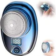 Portable Pocket Size Electric Mini Electric Shaver Razor Rechargeable Waterproof(Blue)
