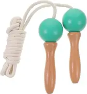 SUPVOX Jump Rope Smart Jump Rope with App Cordless Skipping Exercise Equipment Skip Ropeless Dumbbell Cloche à Wood Green