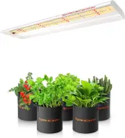 SPIDER FARMER SF-300 LED Grow Light Sunlike Full Spectrum Plant Grow Lights f...