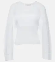 [Stella McCartney] Stella McCartney Plissé top AU 16 white