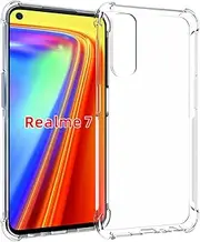 Case for Realme 7 4G / Narzo 20 Pro Clear TPU Four Corners Protective Cover Transparent Soft