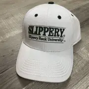 Slippery Rock University Pennsylvania College White Baseball SnapBack Hat Cap