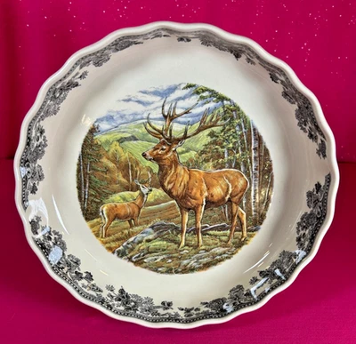 Queen's Quintessential Game STAG 9.5" Pie Dish Quiche Pan Baking Dish New!