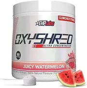 EHPlabs OxyShred Ultra Concentration Shredding Supplement - Clinically Proven, Pre Workout, Promotes Shredding, Natural Energy Boost - Juicy Watermelon, 60 Servings