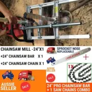 24” Chainsaw Mill+24” Bar + 1 Chain Fit Baumr-Ag Chainsaw 82CC SX82 92CC SX92