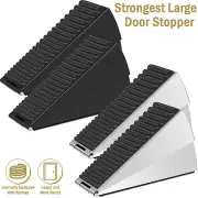 2Pcs Door Stopper Large Door Wedge Heavy Duty Rubber Door Stop Wedge Chcht✎