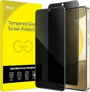 [JETech] Privacy Screen Protector for Samsung Galaxy S24 5G 6.2-Inch, Anti-Spy Tempered Glass Film, Fingerprint ID Compatible, 2-Pack