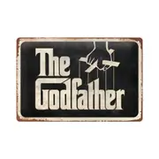 Nostalgic-Art Medium Metal Plaque/Sign Wall Decor Godfather Logo 20x30cm