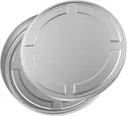 Elegant Round Cd/dvd Storage Box Tinplate Disc Organizer Compact Lightweight for Travel Home