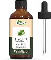 Organic Zing Curry Leaf Oil (Murraya koenigii) Oil | Pure & Natural Essential Oil for Skincare and Hair Care - 30ml/1.01fl oz