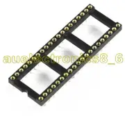 10PCS DIP40 40Pin gold plated SIP Round IC Sockets Adaptor Solder Type S