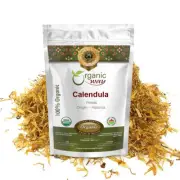 Organic Way Calendula Flower Petals - Herbal Tea | Kosher & USDA Certified