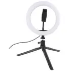 Vivitar Deluxe 8" LED Selfie Ring Light Tripod Holder/Stand for Smartphones BLK