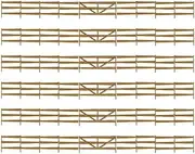 Faller 272402 Bonanza Fence 93.2cm N Scale Scenery and Accessories
