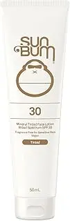 Sun Bum Mineral SPF 30 Tinted Face Sunscreen - Matte Primer - Broad Spectrum Moisturizing Sunscreen with Vitamin E - Hawaii 104 Act Compliant (Without Octinoxate & Oxybenzone) - 50g