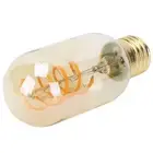 (Gold) T45 Double Spiral Led Antique Flexible Filament Retro Decorative Lamp