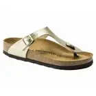 BIRKENSTOCK Women's Gizeh Gold Birko-Flor (regular width) - 1016108, Gold