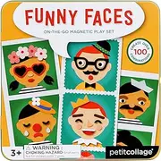 Petit Collage On-The-Go Magnetic Funny Faces Play Set