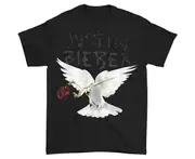 Justin Bieber Dove With Dead Rose T-shirt - As shown