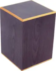 Large/Adult 210 Cubic Inches Purple Box Wood Cremation Urn for Ashes