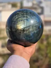 165 MM Natural Labradorite Sphere / Large Labradorite Crystal / (Weight 5.2 KG)
