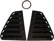 Car Rear Window Shutter Cover Trim Window Louver Side Vent Compatible For VW Golf 7 MK7 7.5 GTI GTD R R-Line 2013-2020 Auto Decoration(Gloss Black)